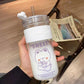 Cute Boba Bear Reusable Water Bottle ⋆