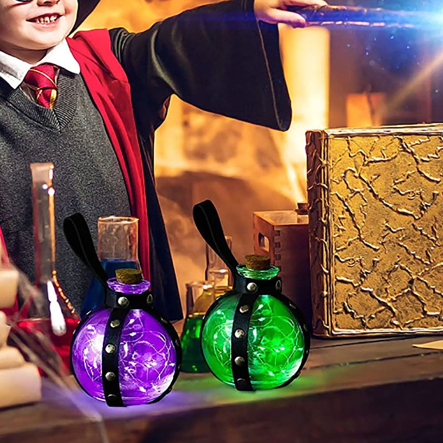 2 pcs Fantasy Alchemy Potion Flasks