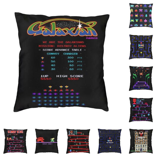 Classic Arcade Gamer Pillow Covers