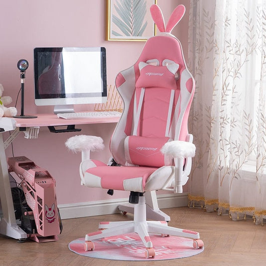 Bunny Gaming Chair with White Trim