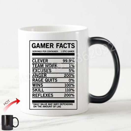 Gamer Nutrition Facts Coffee/Tea Mug