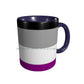 Asexual Flag Ceramic Mugs