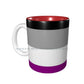 Asexual Flag Ceramic Mugs