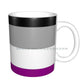 Asexual Flag Ceramic Mugs