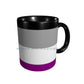 Asexual Flag Ceramic Mugs