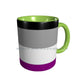 Asexual Flag Ceramic Mugs