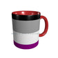 Asexual Flag Ceramic Mugs