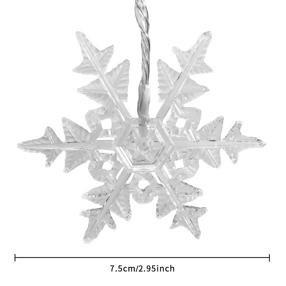 3.5M 96LED Christmas Snowflake Lights
