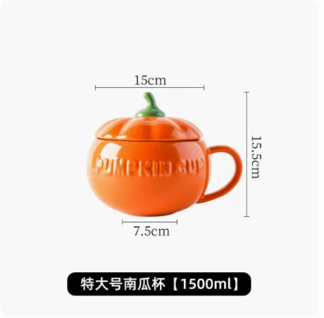 Pumpkin Thermos Ceramic Cup