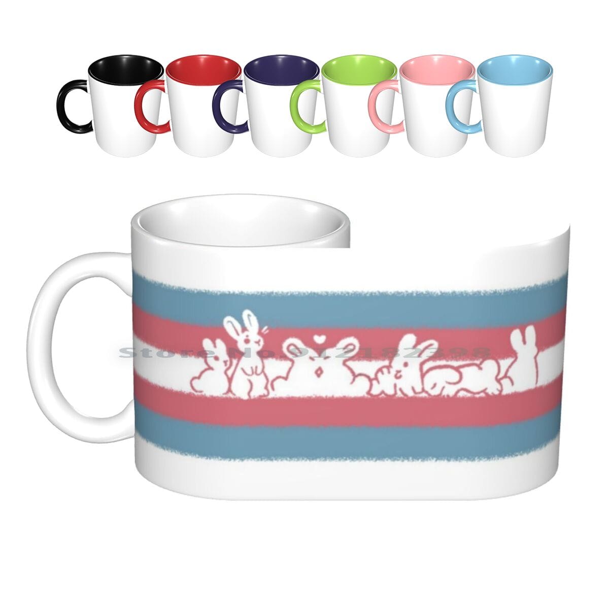 Trans Pride Rabbits Coffee/Tea Mug