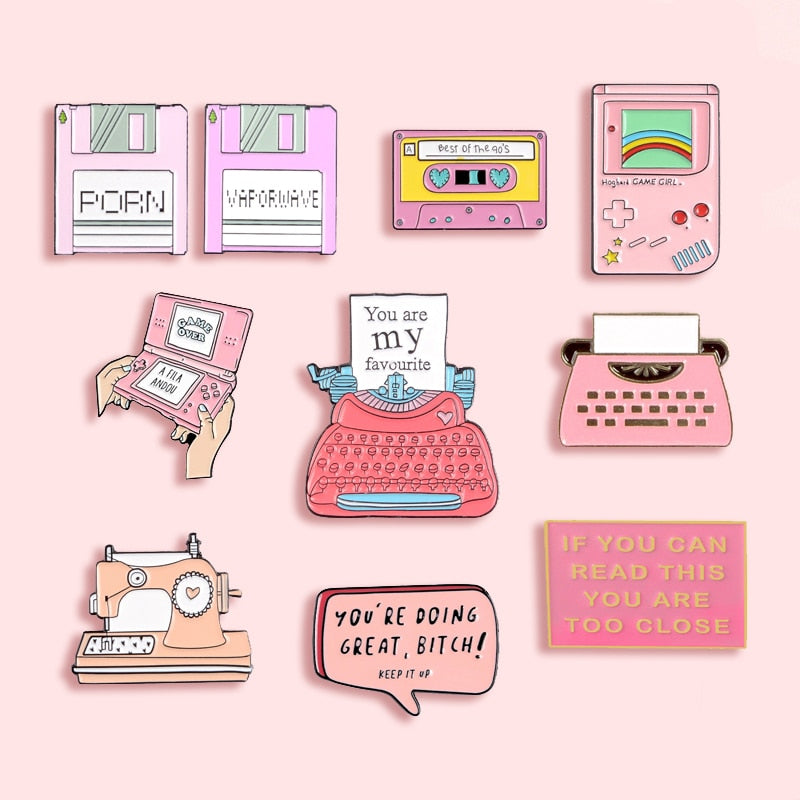 Retro Tech Pins/Brooches