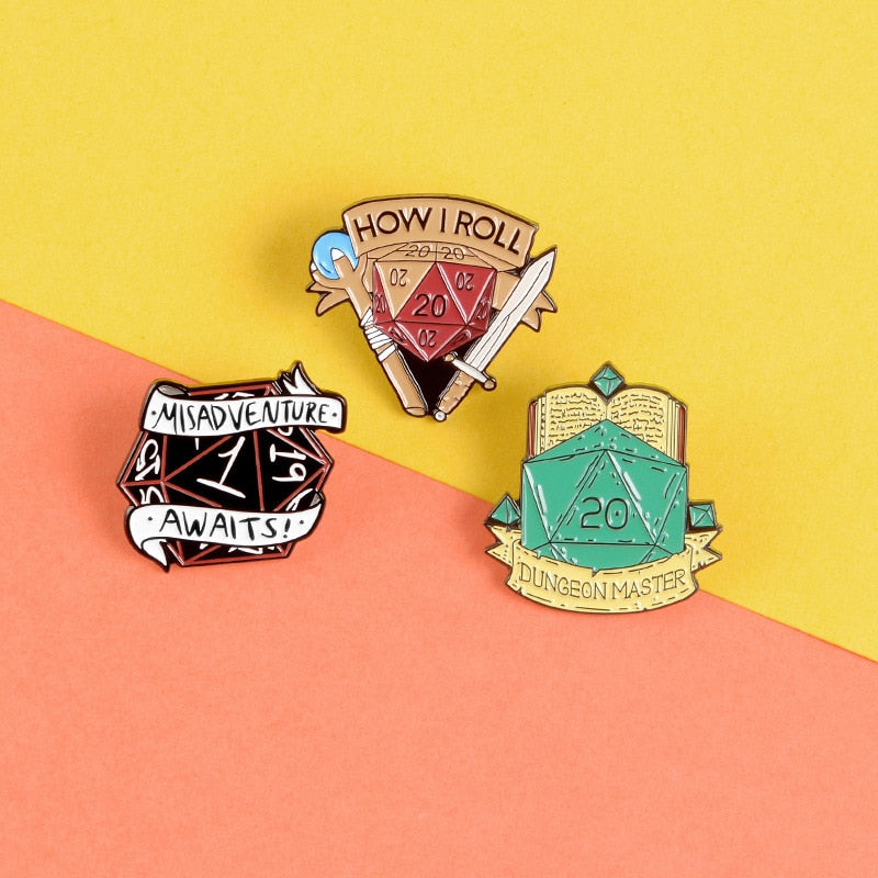 Tabletop Themed Pins