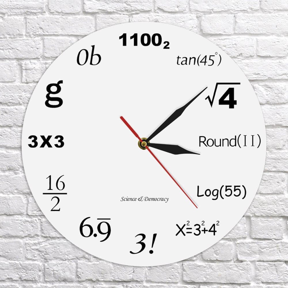 Wall Clock: Must Love Math