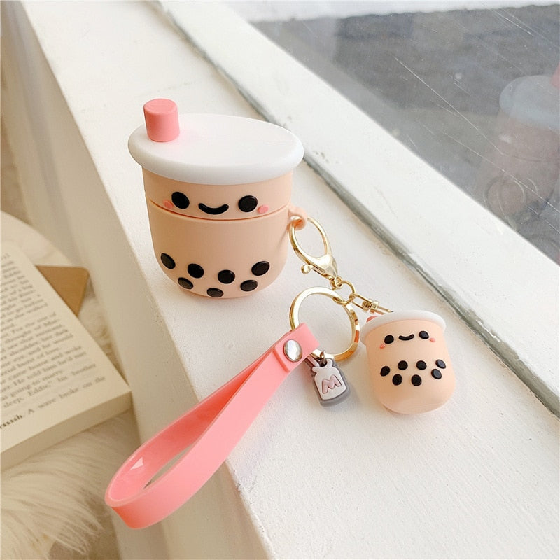 Bubble Milk Tea Case Cover For AirPods