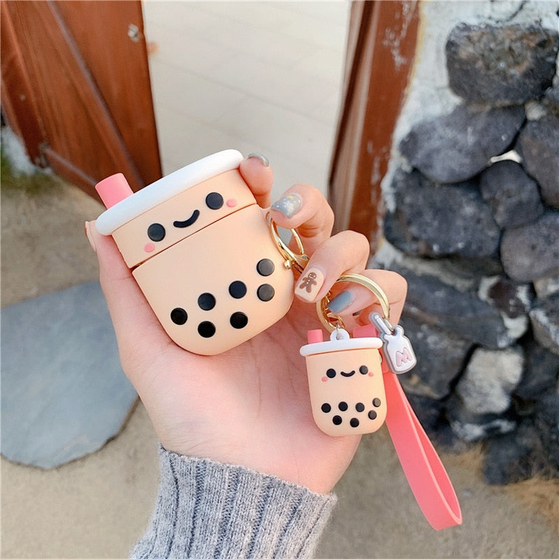 Bubble Milk Tea Case Cover For AirPods