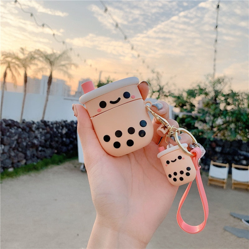 Bubble Milk Tea Case Cover For AirPods