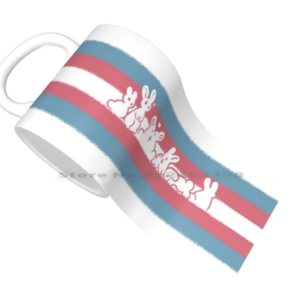 Trans Pride Rabbits Coffee/Tea Mug