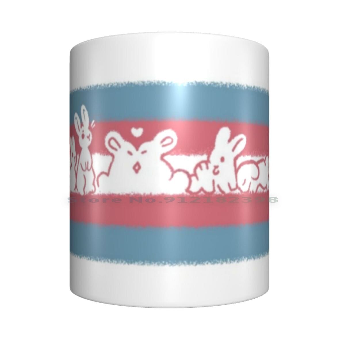 Trans Pride Rabbits Coffee/Tea Mug