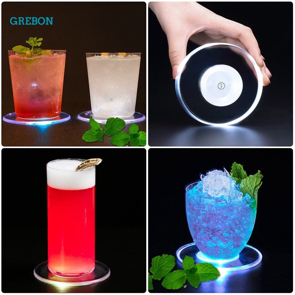 LED Coaster Cup Holder