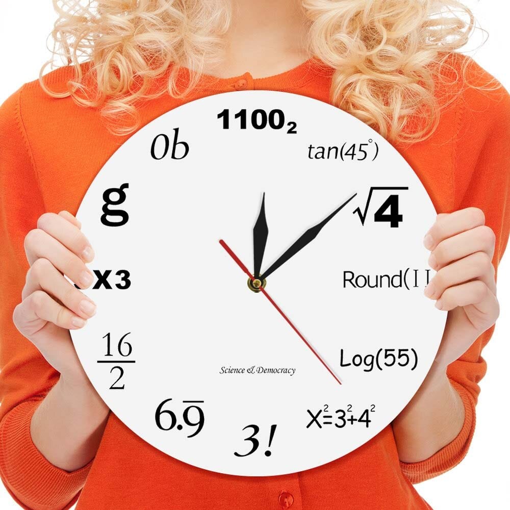 Wall Clock: Must Love Math