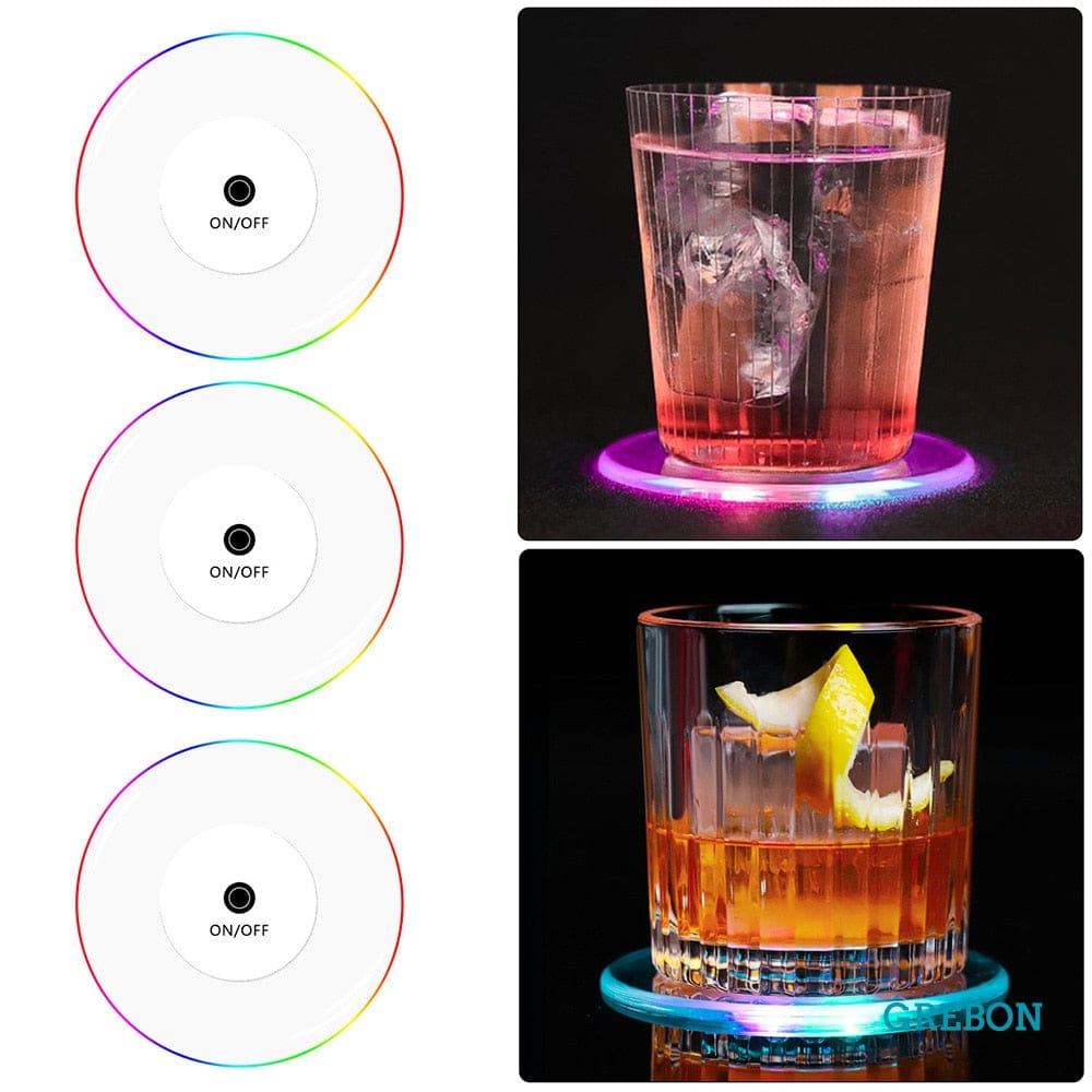 LED Coaster Cup Holder