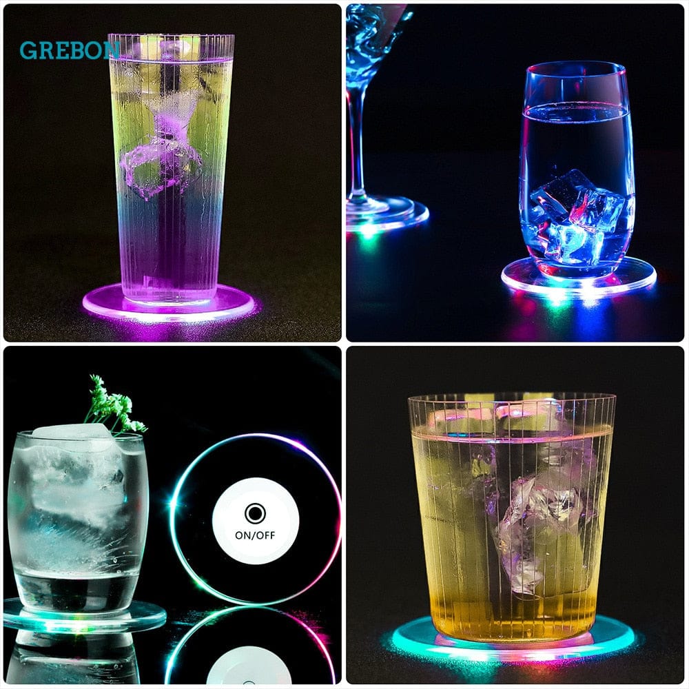 LED Coaster Cup Holder