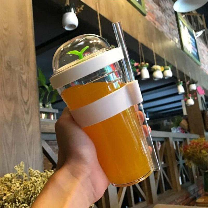 Reusable Drink Tumbler: Domed Lid Little Sprout