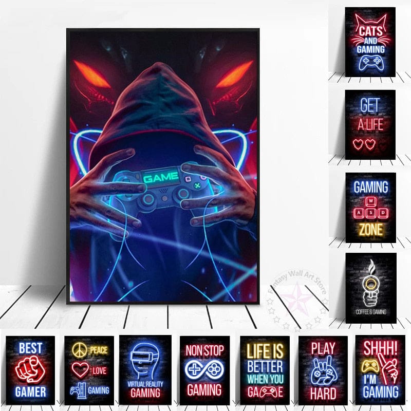 Canvas Gamer Posters