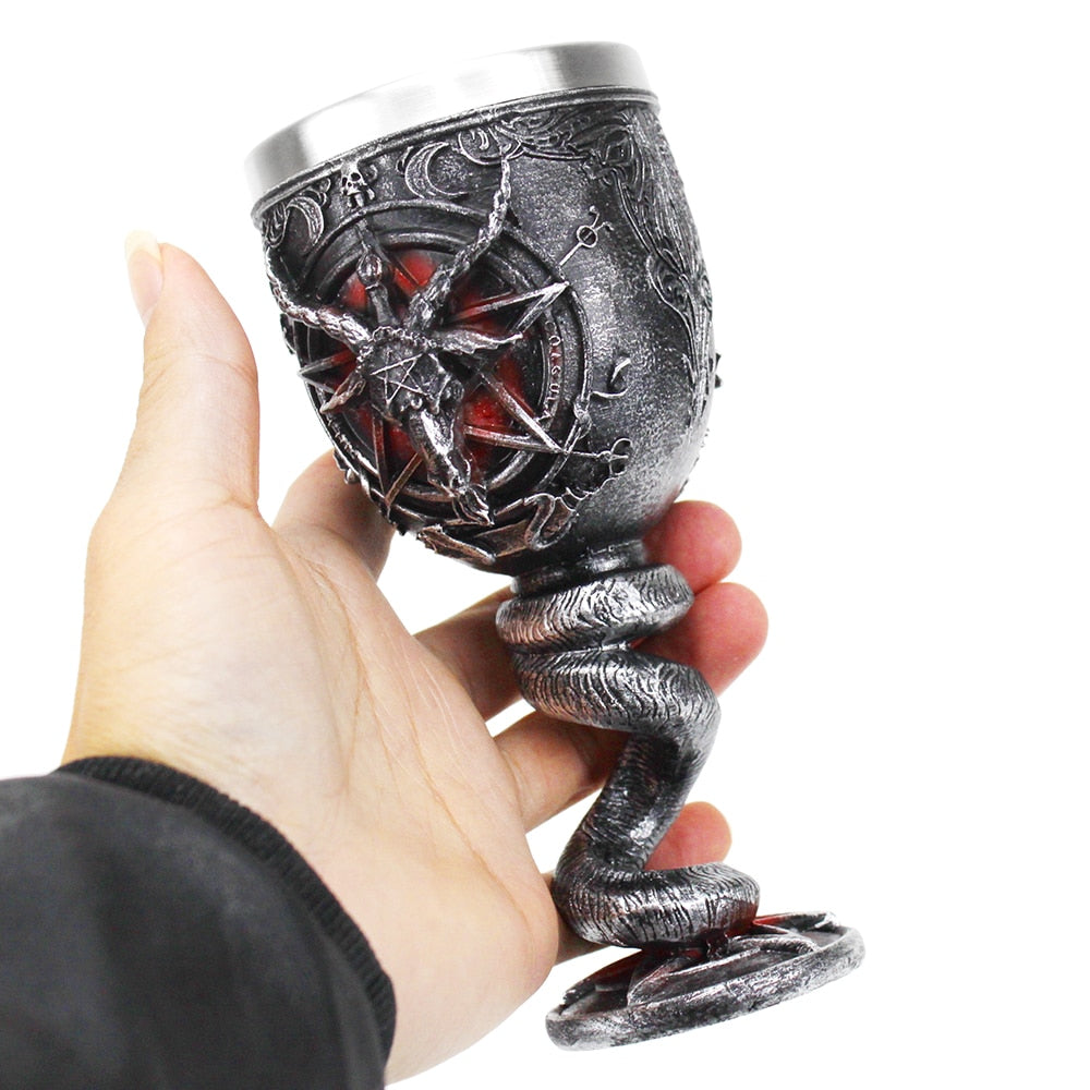 Baphomet Pentagram Horn Goblet & Tankard