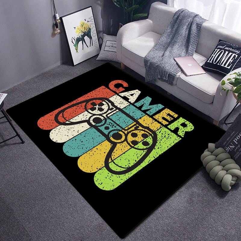 Gamer Carpet Rainbow Controller