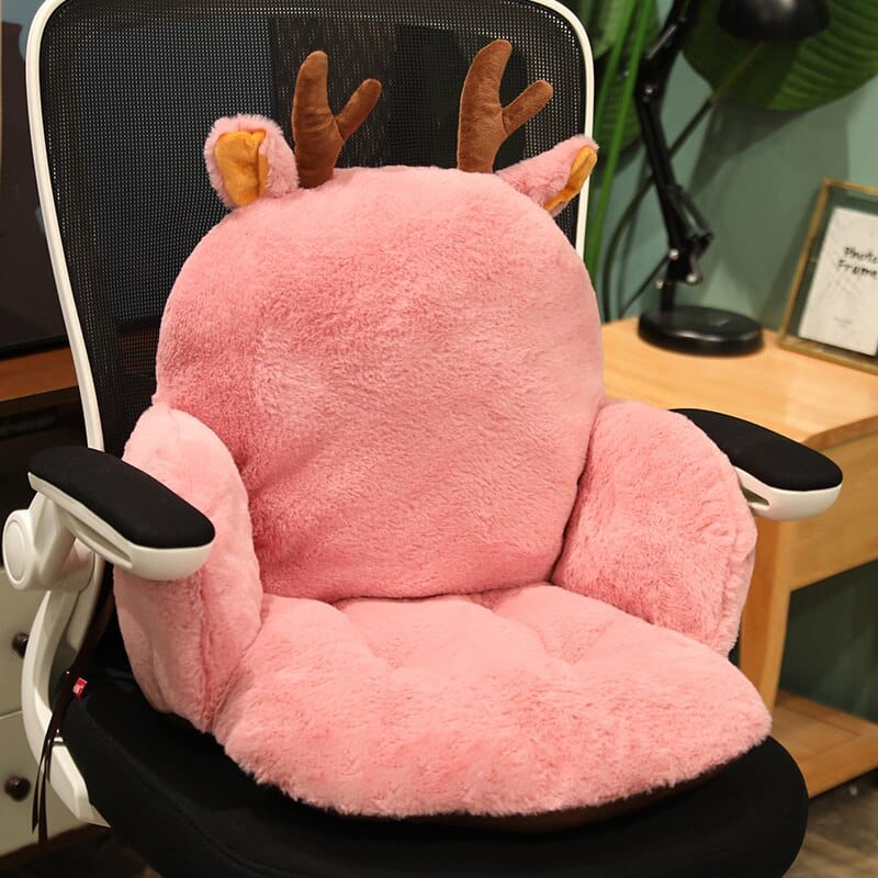 Cute Animal Computer Chair Pillow (2 Sizes)