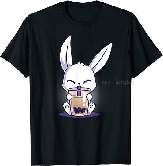 Bunny Drinking Boba T-Shirt
