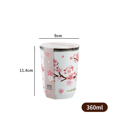 Cherry Blossom Leakproof Thermal Cup