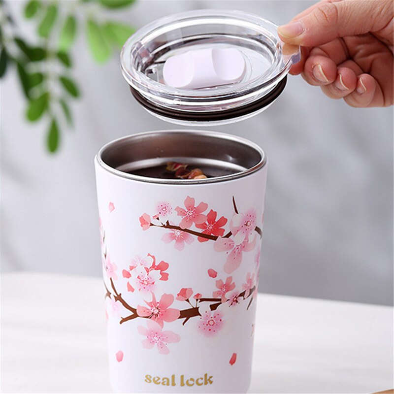 Cherry Blossom Leakproof Thermal Cup