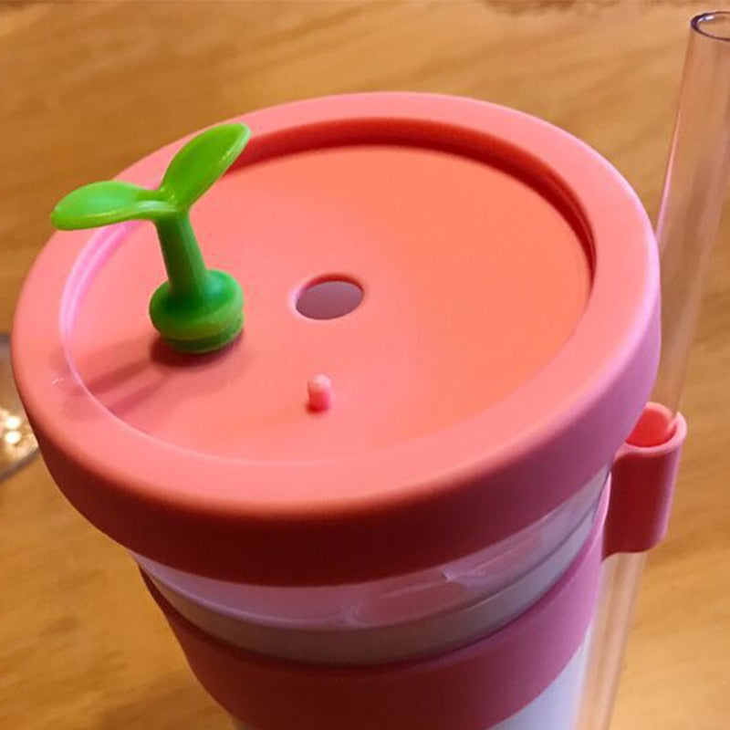 Reusable Drink Tumbler: Domed Lid Little Sprout