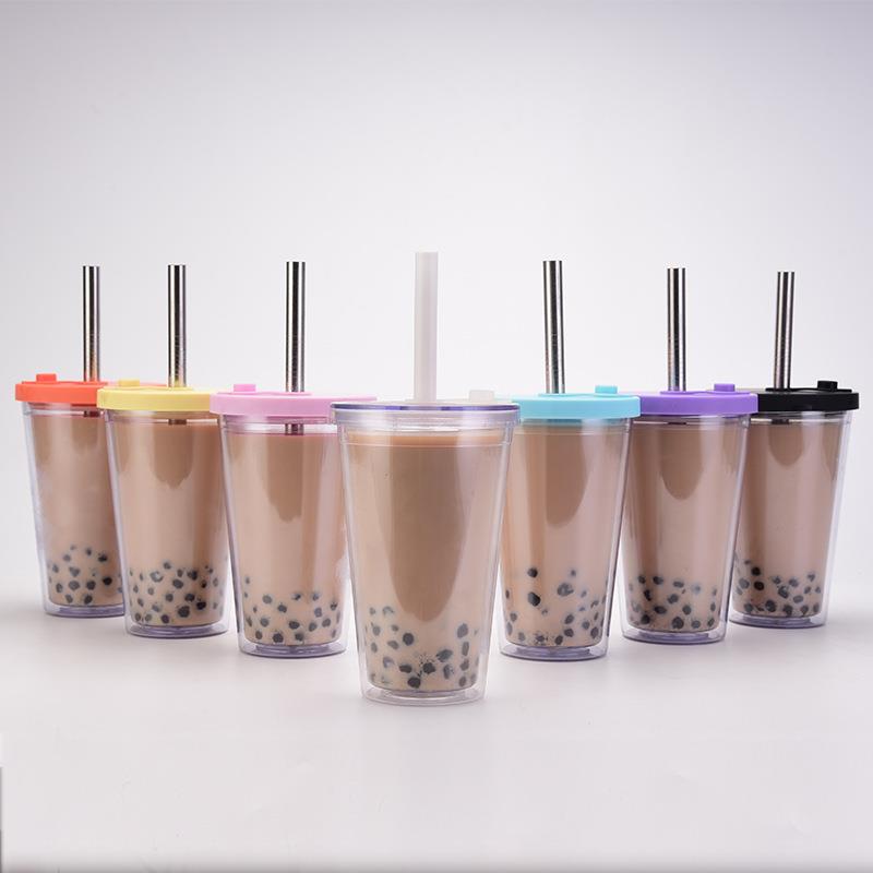 Double Layered Bubble Tea Tumbler