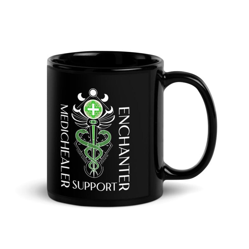 Support: Black Gloss Coffee/Tea Mug