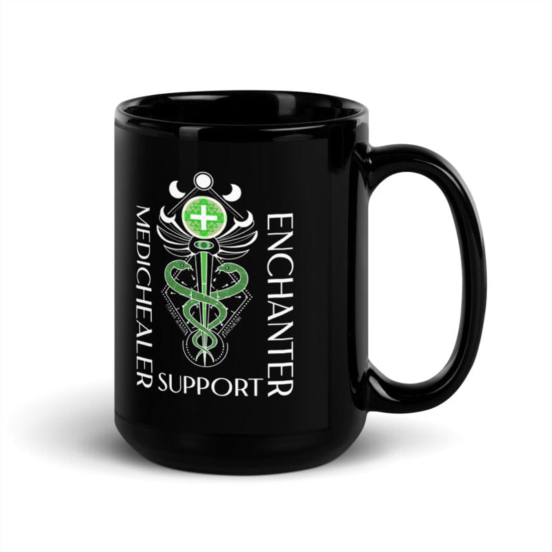 Support: Black Gloss Coffee/Tea Mug