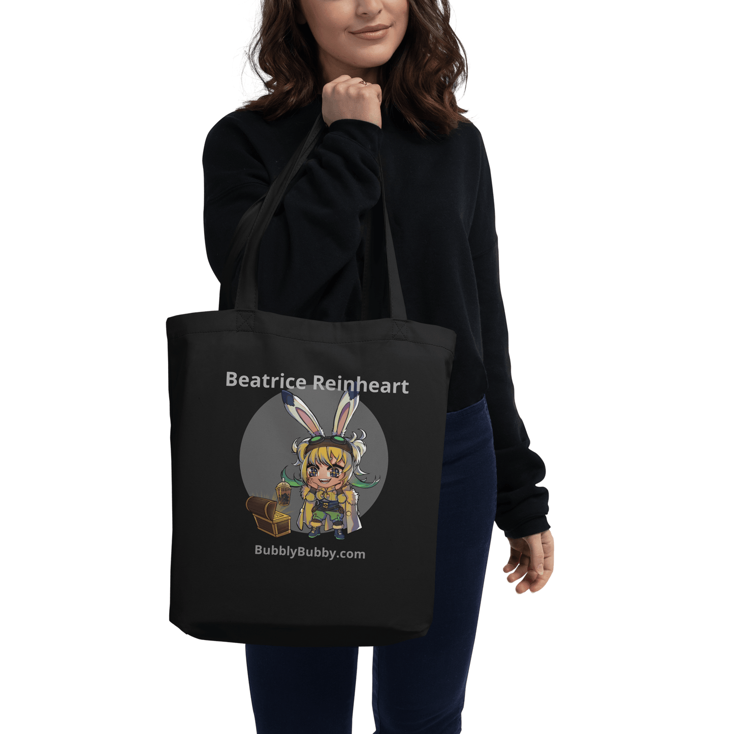 "BeBe Finds Boba Loot" Eco-Canvas Tote Bag